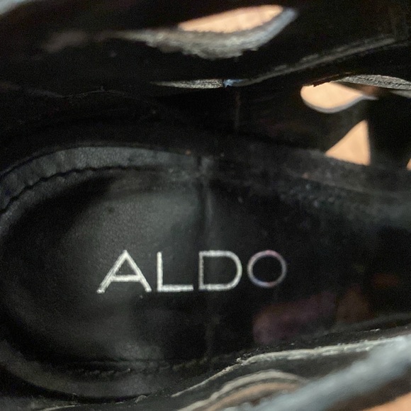 Aldo size 39/8.5 black high heels - Picture 3 of 5